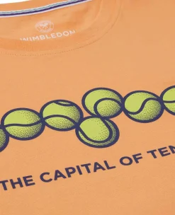 Wimbledon Tops & T-Shirts*Womens London T-Shirt - Orange