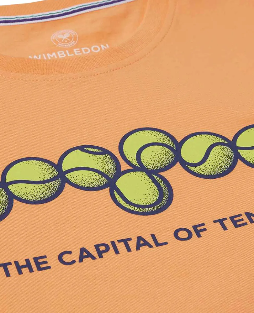 Wimbledon Tops & T-Shirts*Womens London T-Shirt - Orange