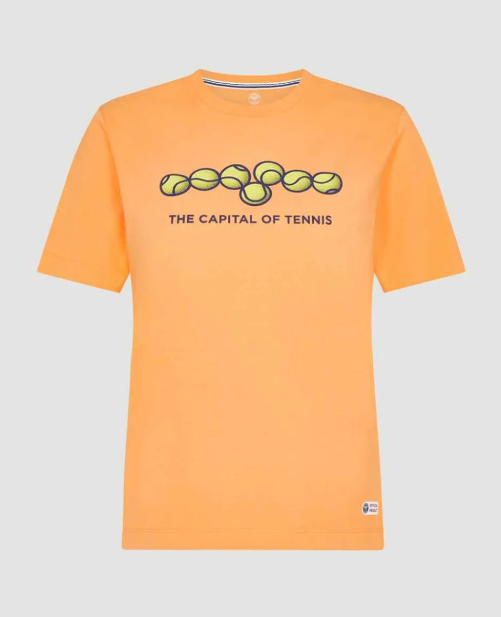 Wimbledon Tops & T-Shirts*Womens London T-Shirt - Orange