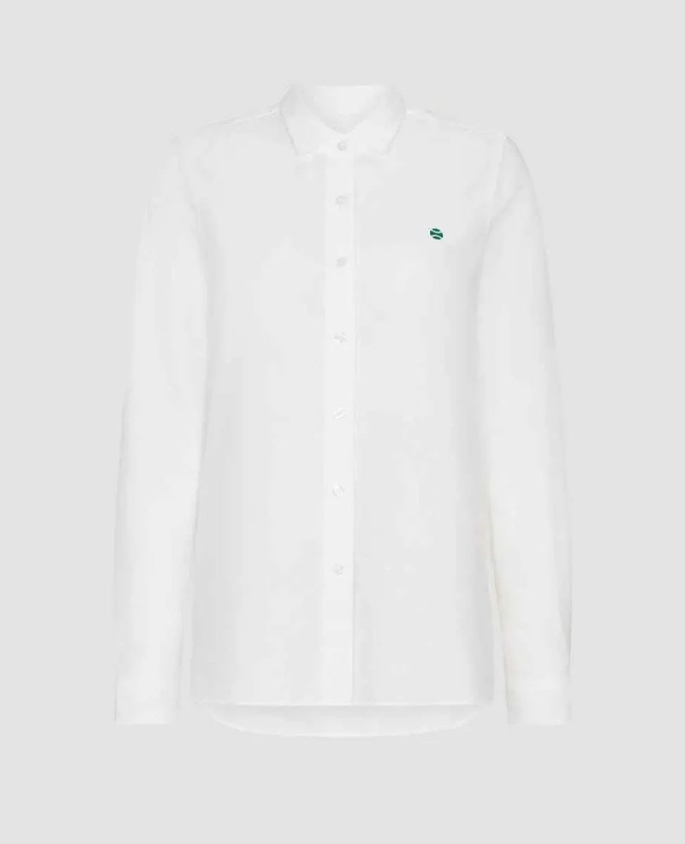 Wimbledon Tops & T-Shirts*Womens Oxford Shirt - White