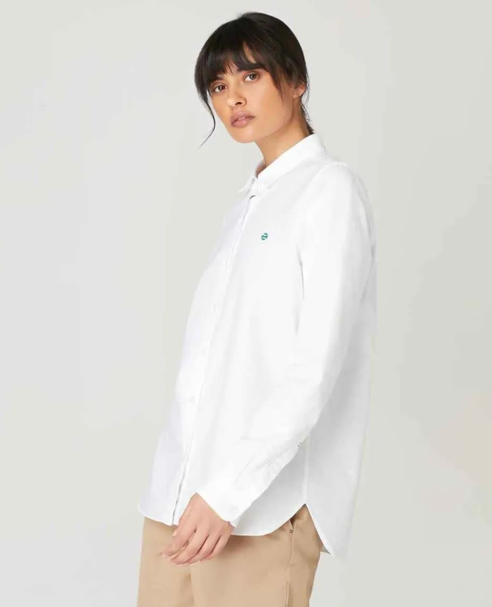 Wimbledon Tops & T-Shirts*Womens Oxford Shirt - White