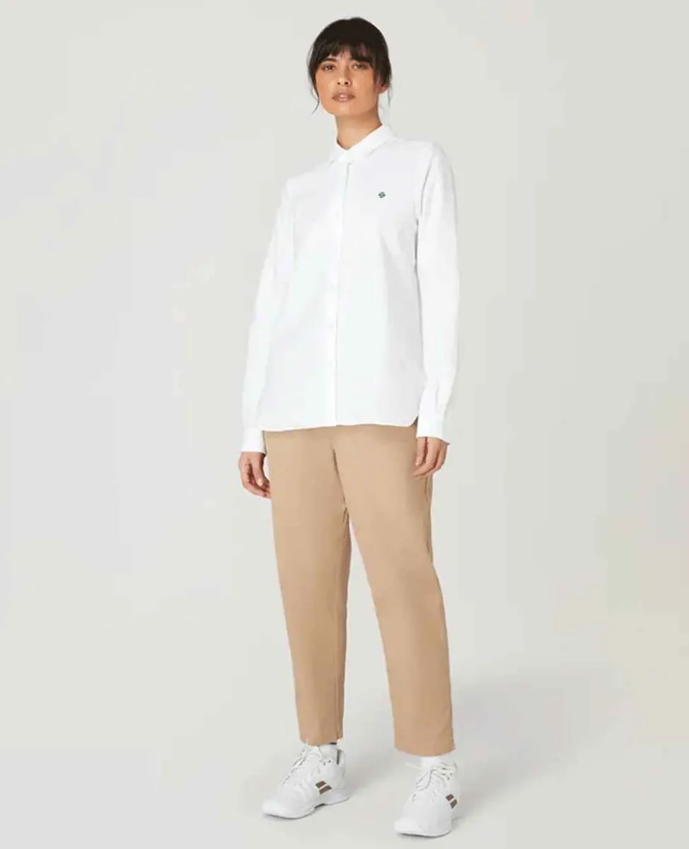 Wimbledon Tops & T-Shirts*Womens Oxford Shirt - White