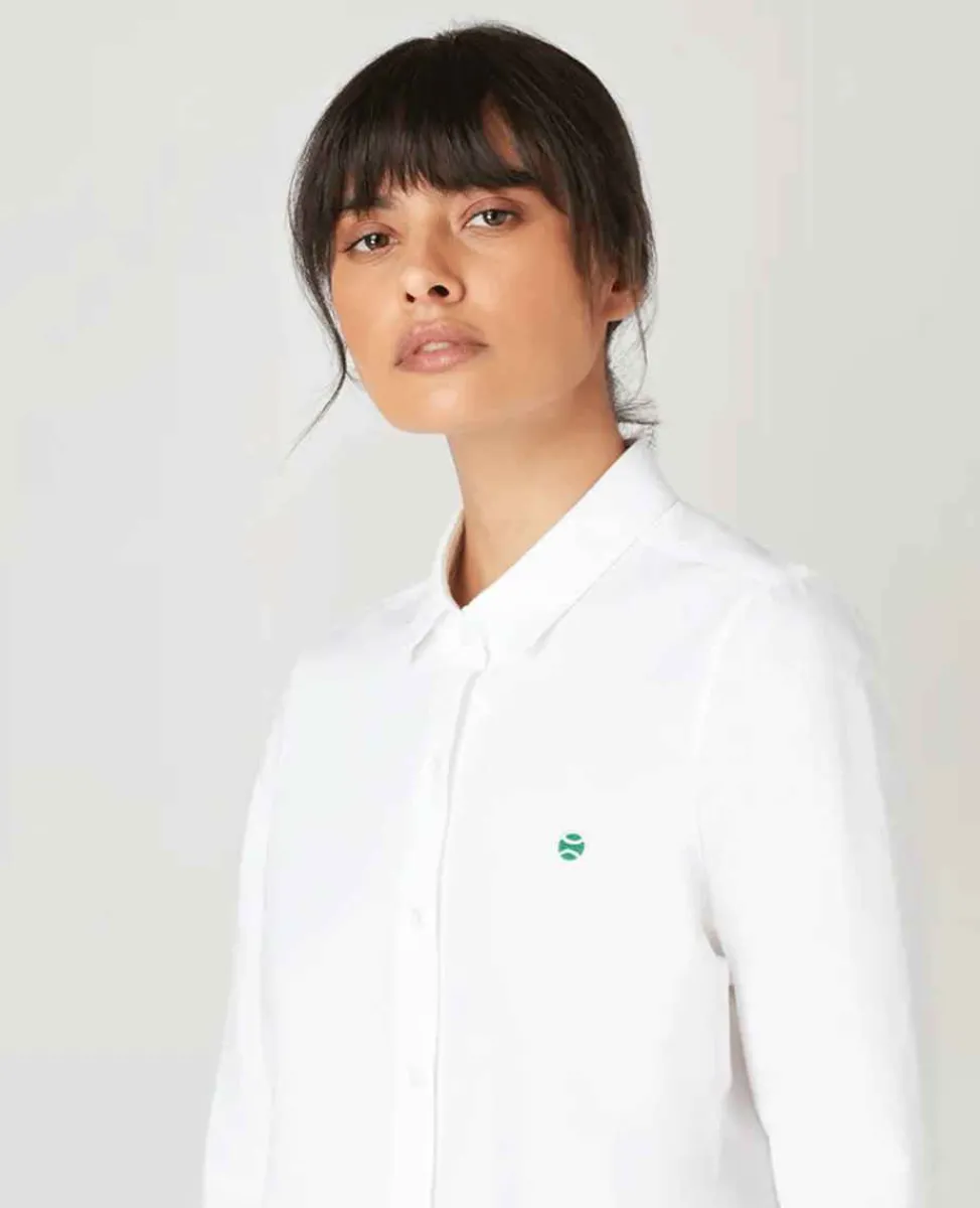 Wimbledon Tops & T-Shirts*Womens Oxford Shirt - White