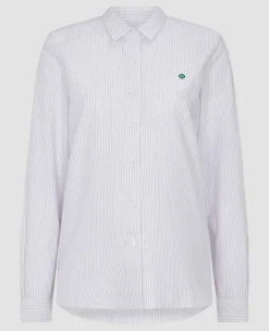 Wimbledon Tops & T-Shirts*Womens Oxford Stripe Shirt - Lilac