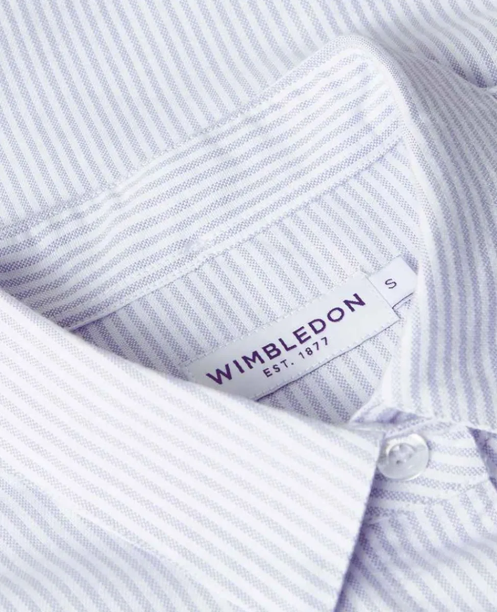 Wimbledon Tops & T-Shirts*Womens Oxford Stripe Shirt - Lilac