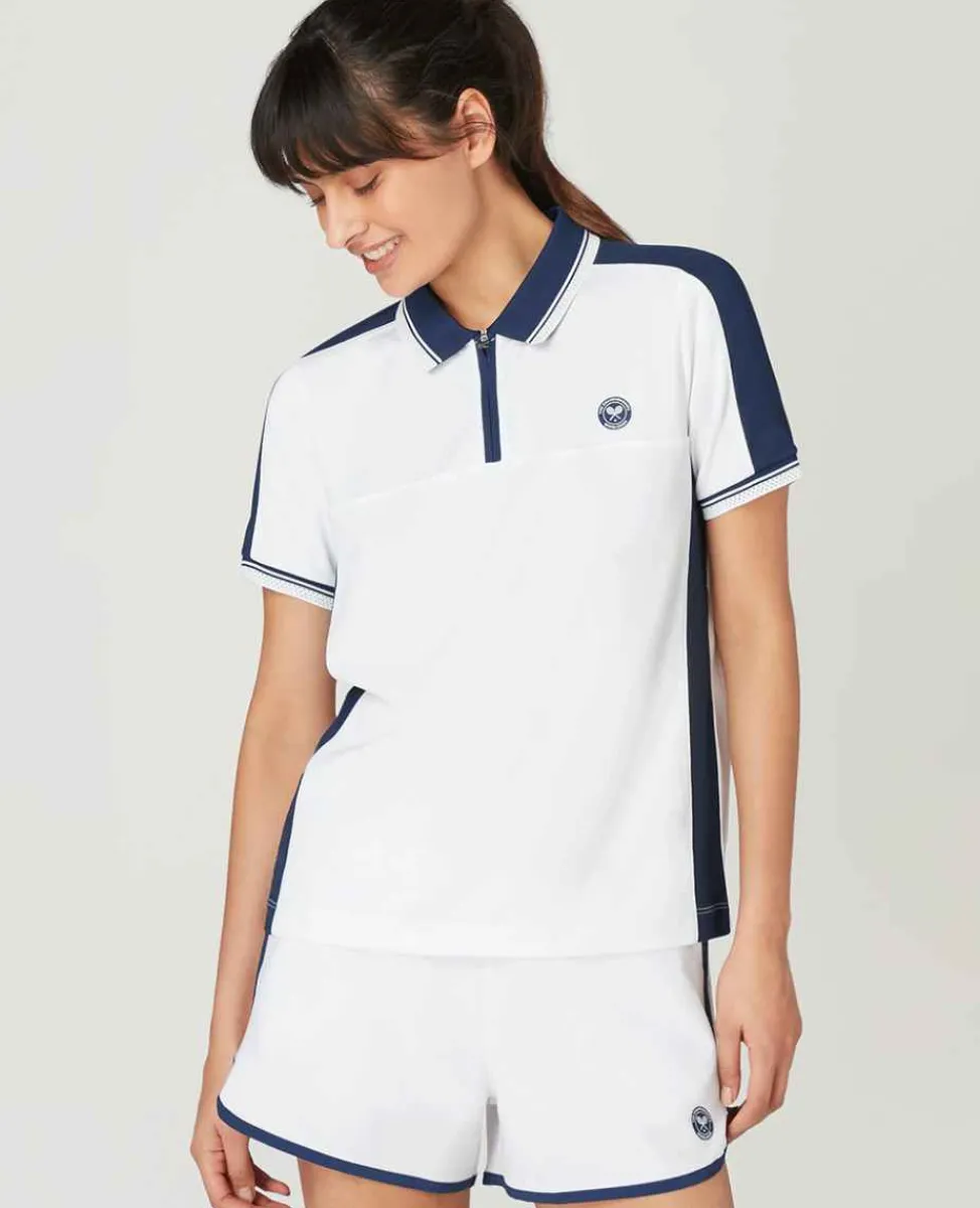 Wimbledon Sport*Womens Panel Polo - Multi