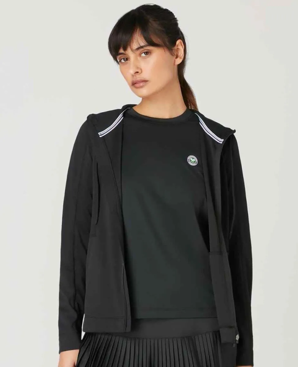 Wimbledon Sport*Womens Performance Hoody - Black