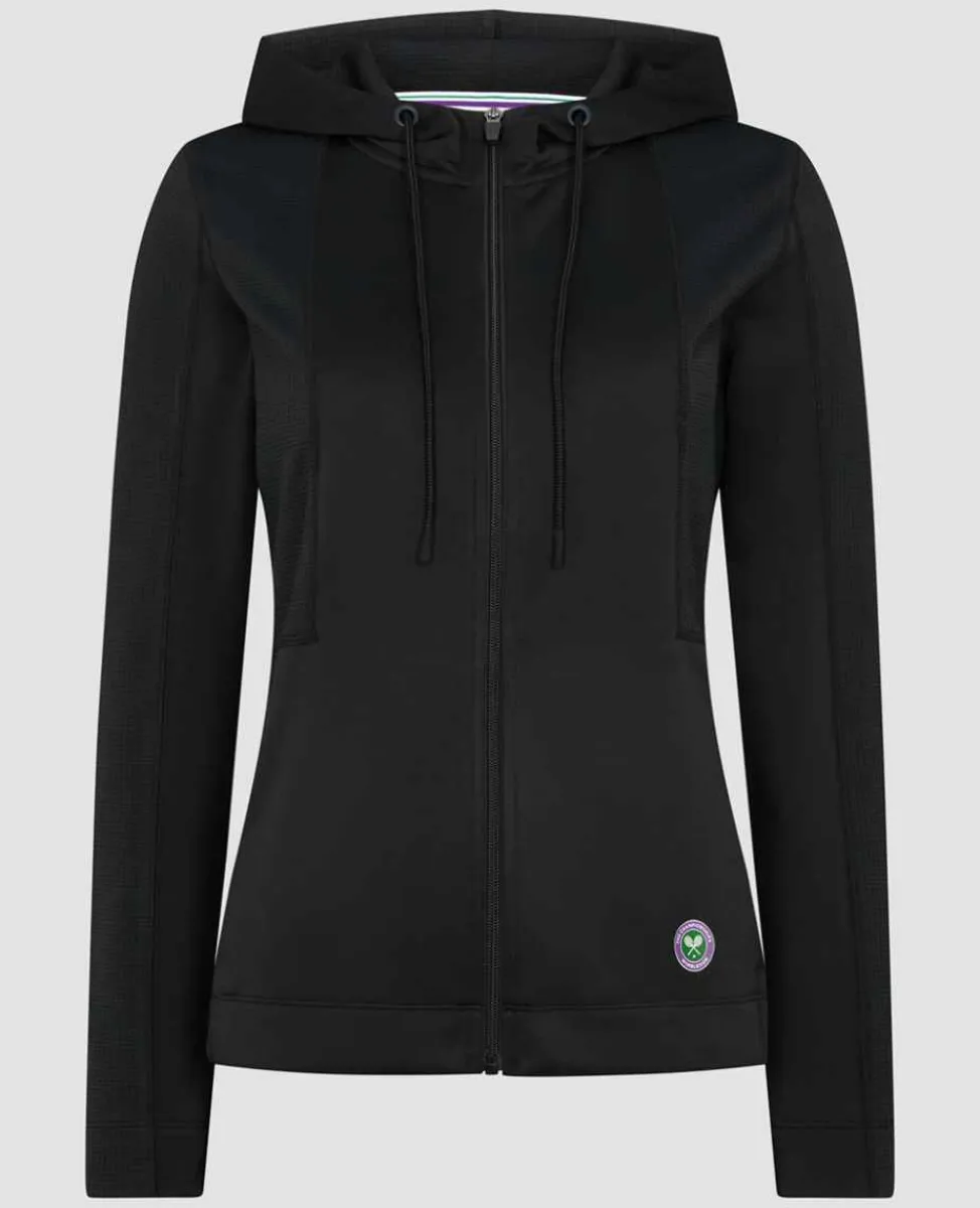 Wimbledon Sport*Womens Performance Hoody - Black