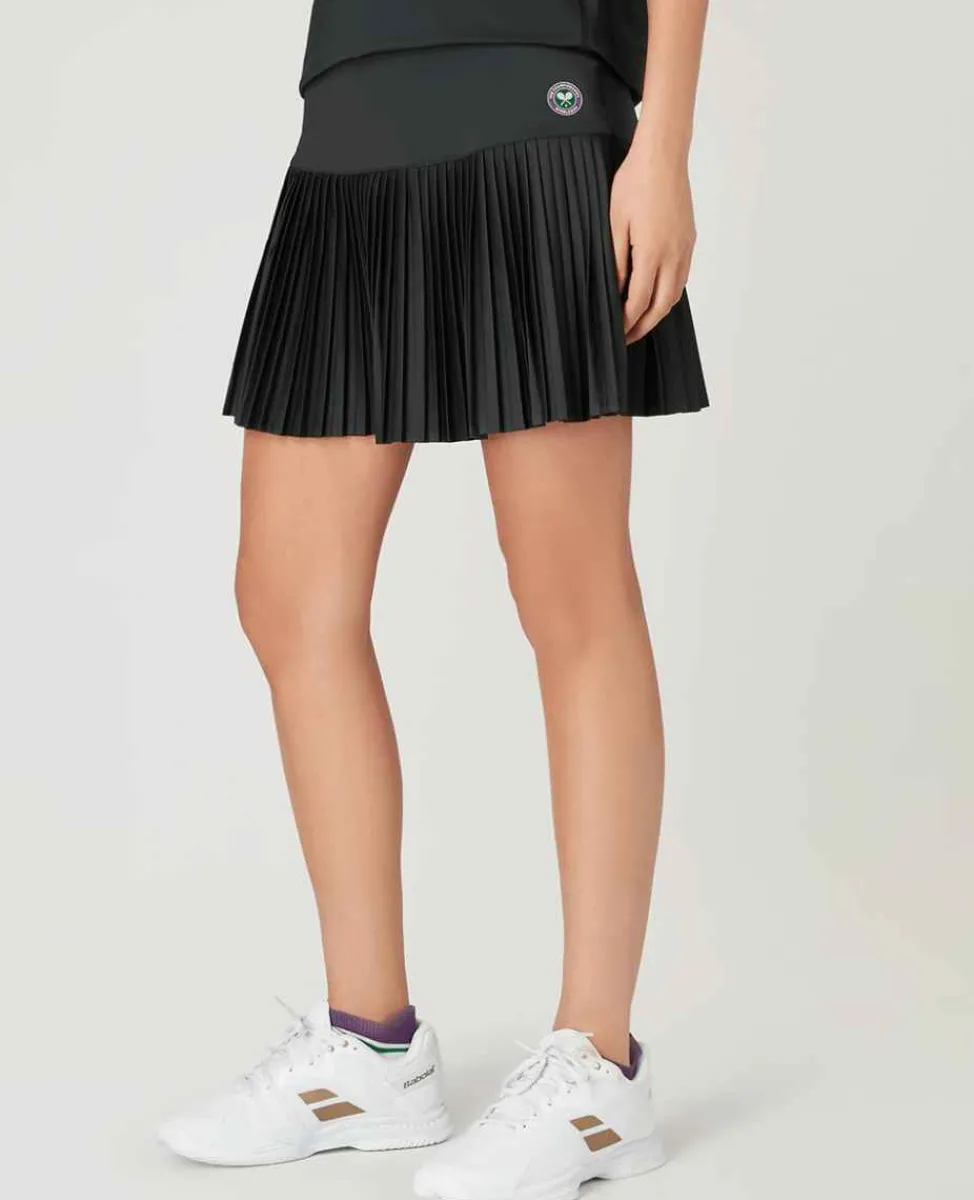 Wimbledon Sport*Womens Performance Skort - Black