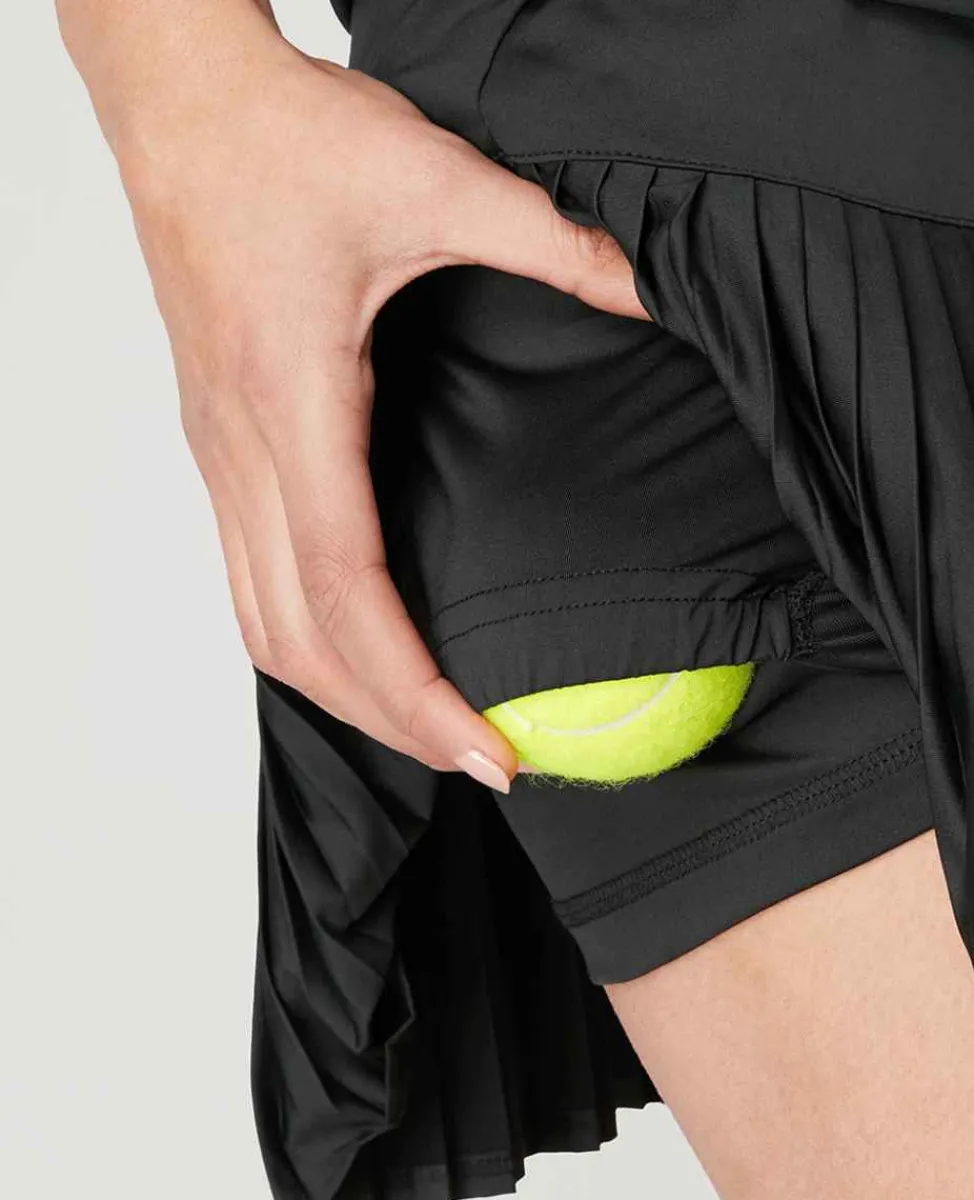 Wimbledon Sport*Womens Performance Skort - Black