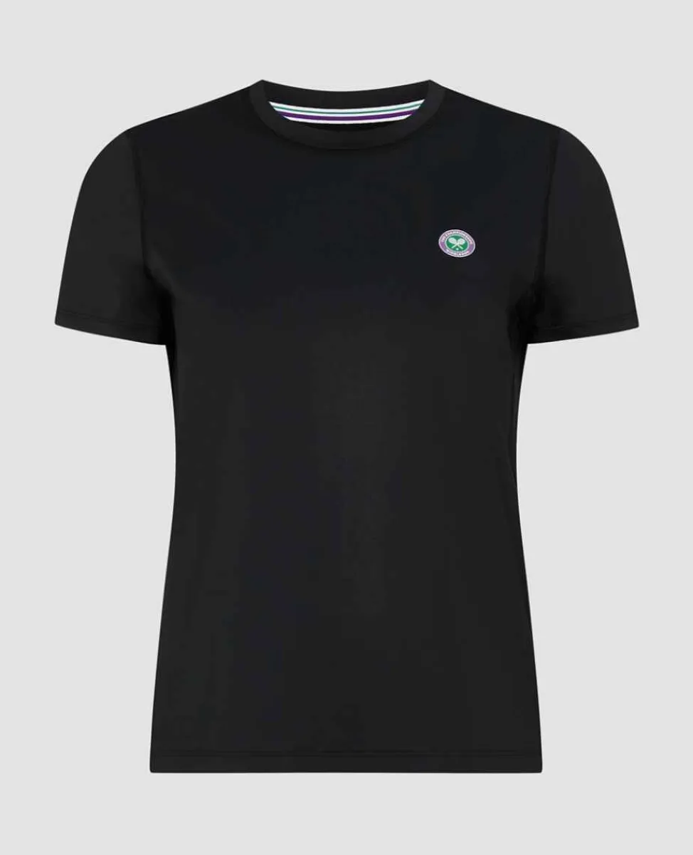 Wimbledon Sport*Womens Performance T-Shirt - Black