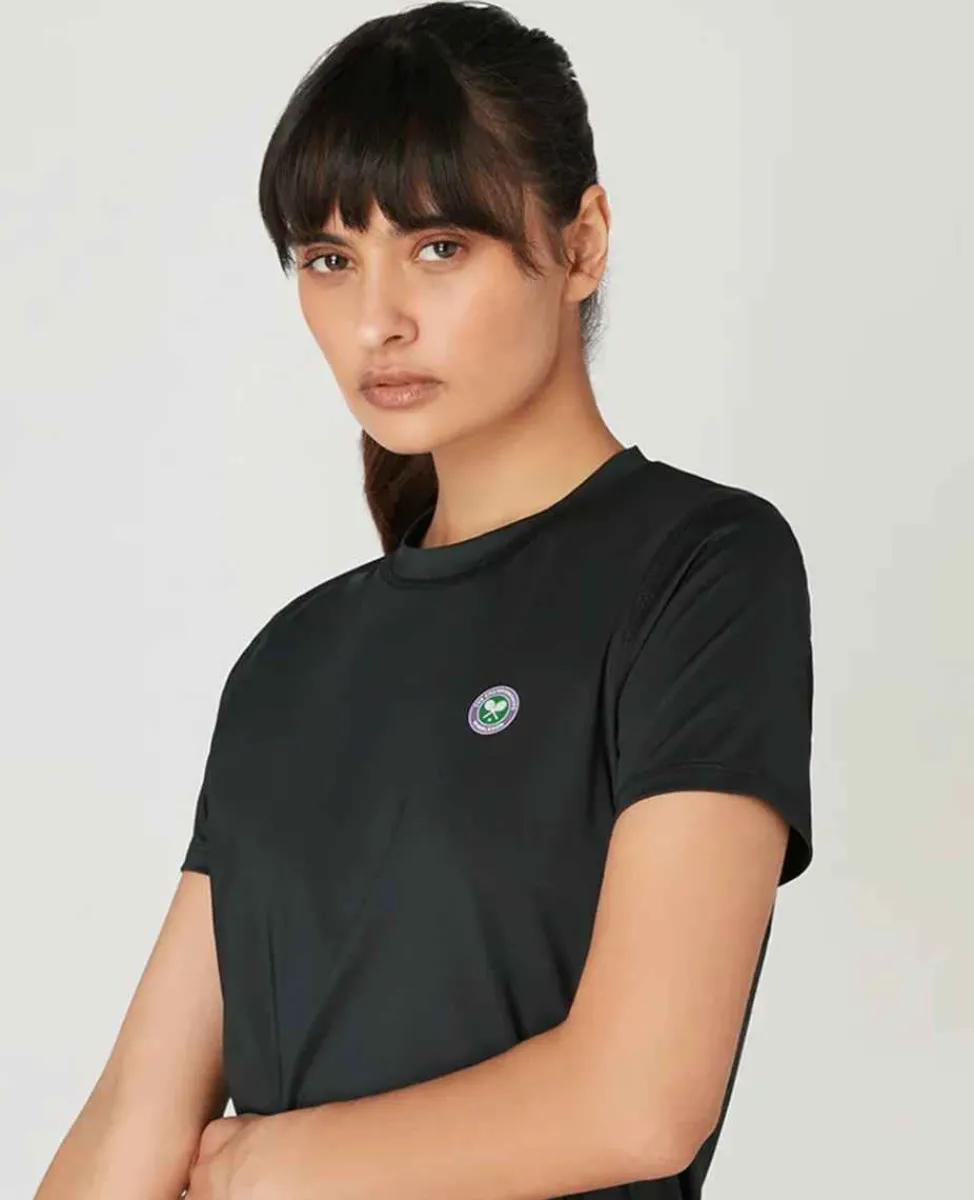 Wimbledon Sport*Womens Performance T-Shirt - Black