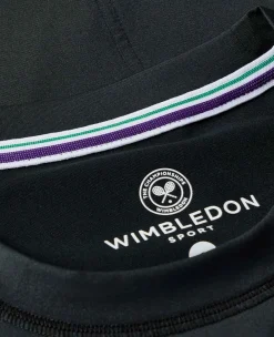 Wimbledon Sport*Womens Performance T-Shirt - Black