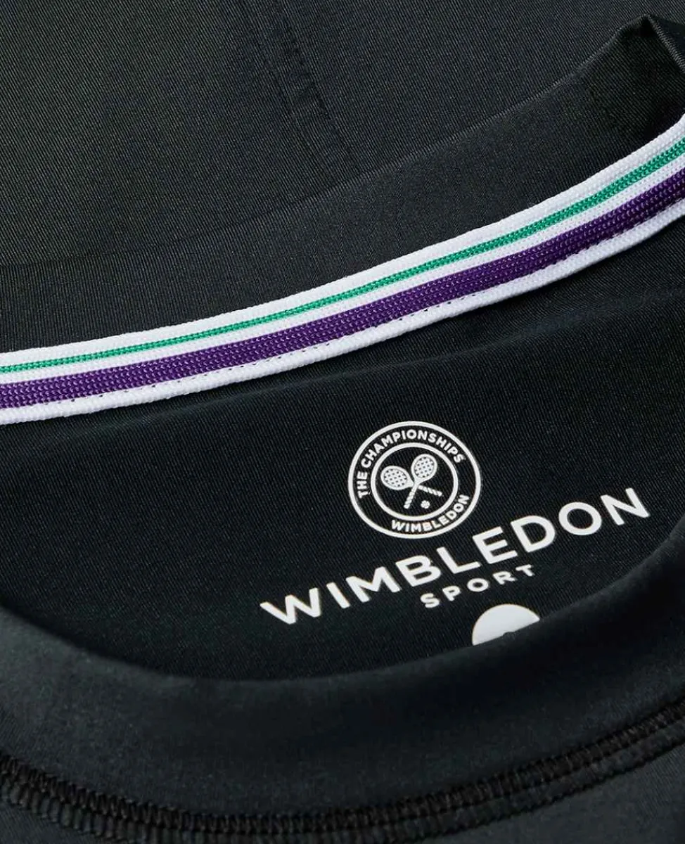 Wimbledon Sport*Womens Performance T-Shirt - Black