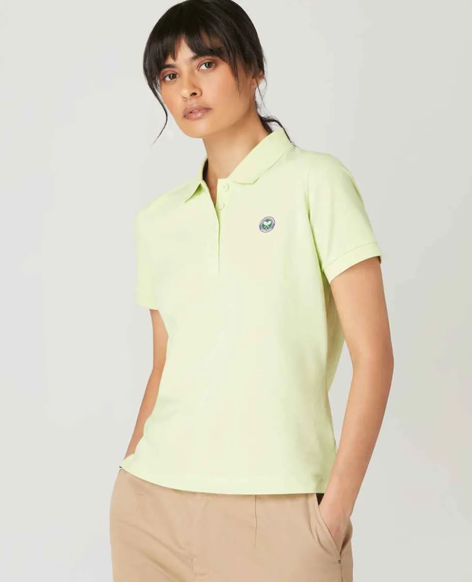 Wimbledon Sport*Womens Pique Polo - Lime