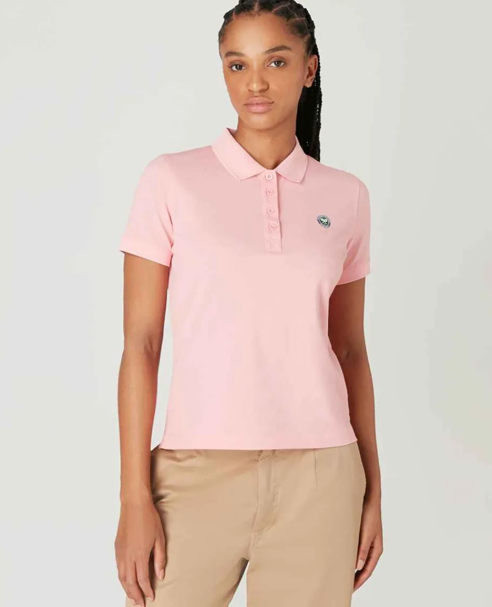 Wimbledon Sport*Womens Pique Polo - Pink