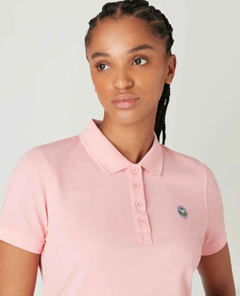 Wimbledon Sport*Womens Pique Polo - Pink