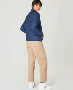 Wimbledon Sport*Womens Quilted Jacket - Navy