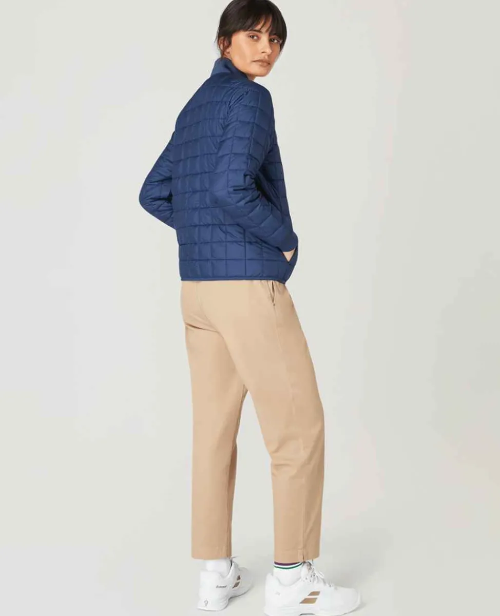Wimbledon Sport*Womens Quilted Jacket - Navy