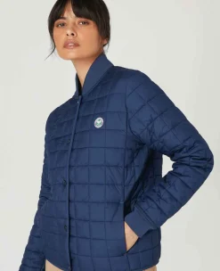 Wimbledon Sport*Womens Quilted Jacket - Navy