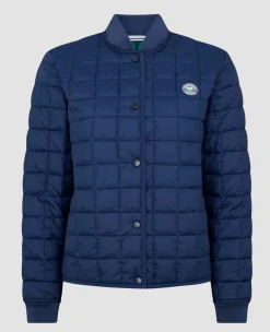 Wimbledon Sport*Womens Quilted Jacket - Navy