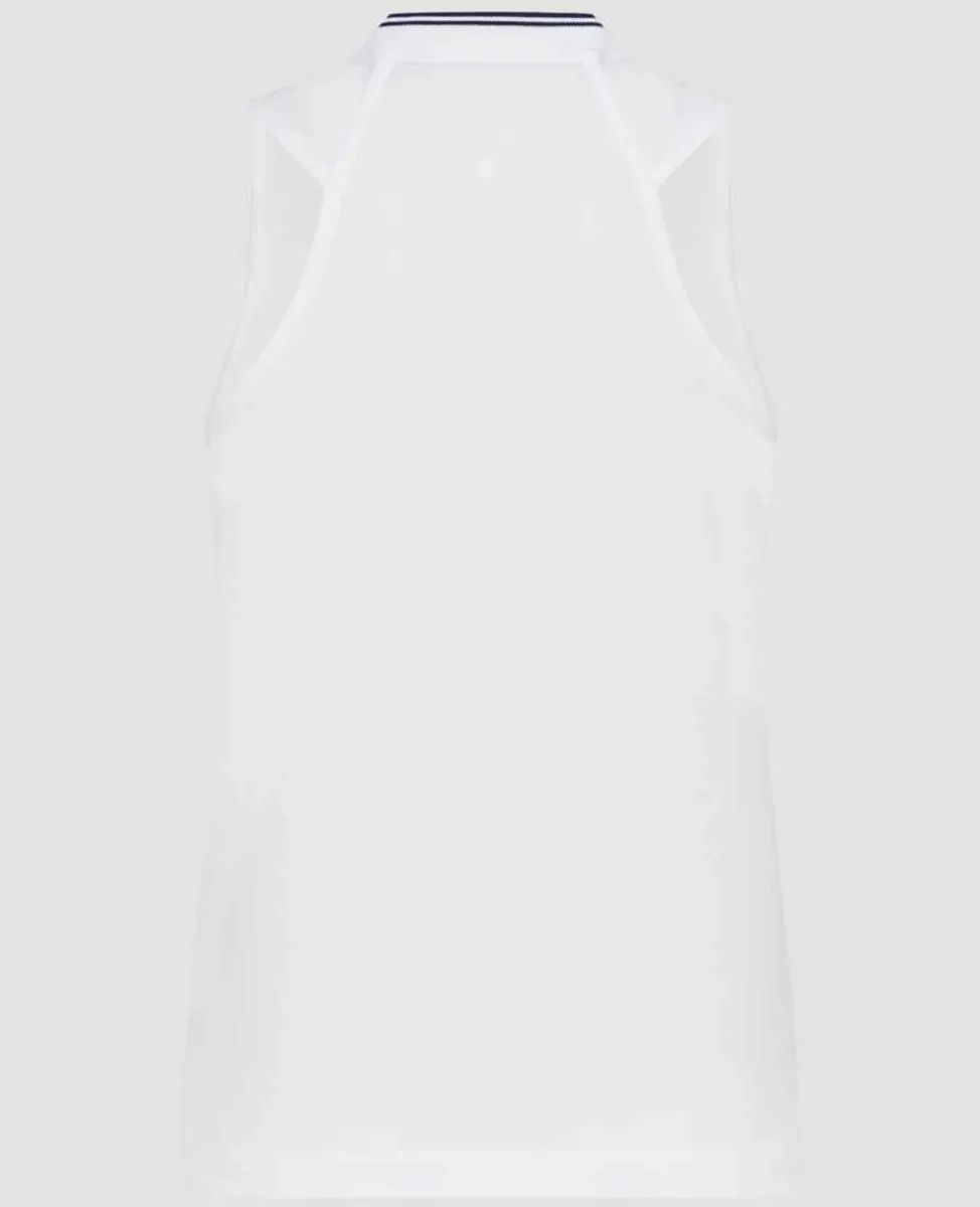 Wimbledon Sport*Womens Rouched Performance Top - White