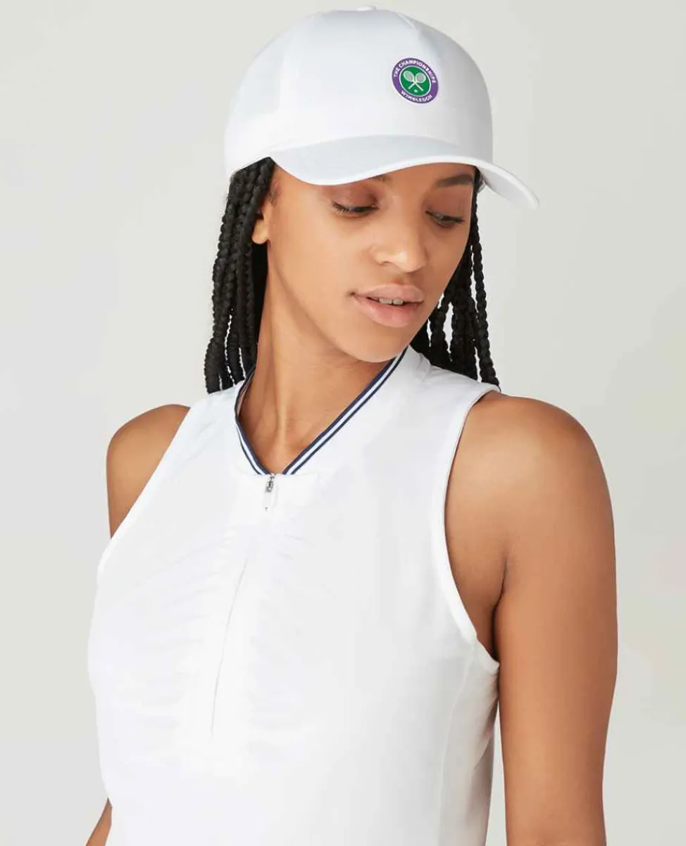 Wimbledon Sport*Womens Rouched Performance Top - White