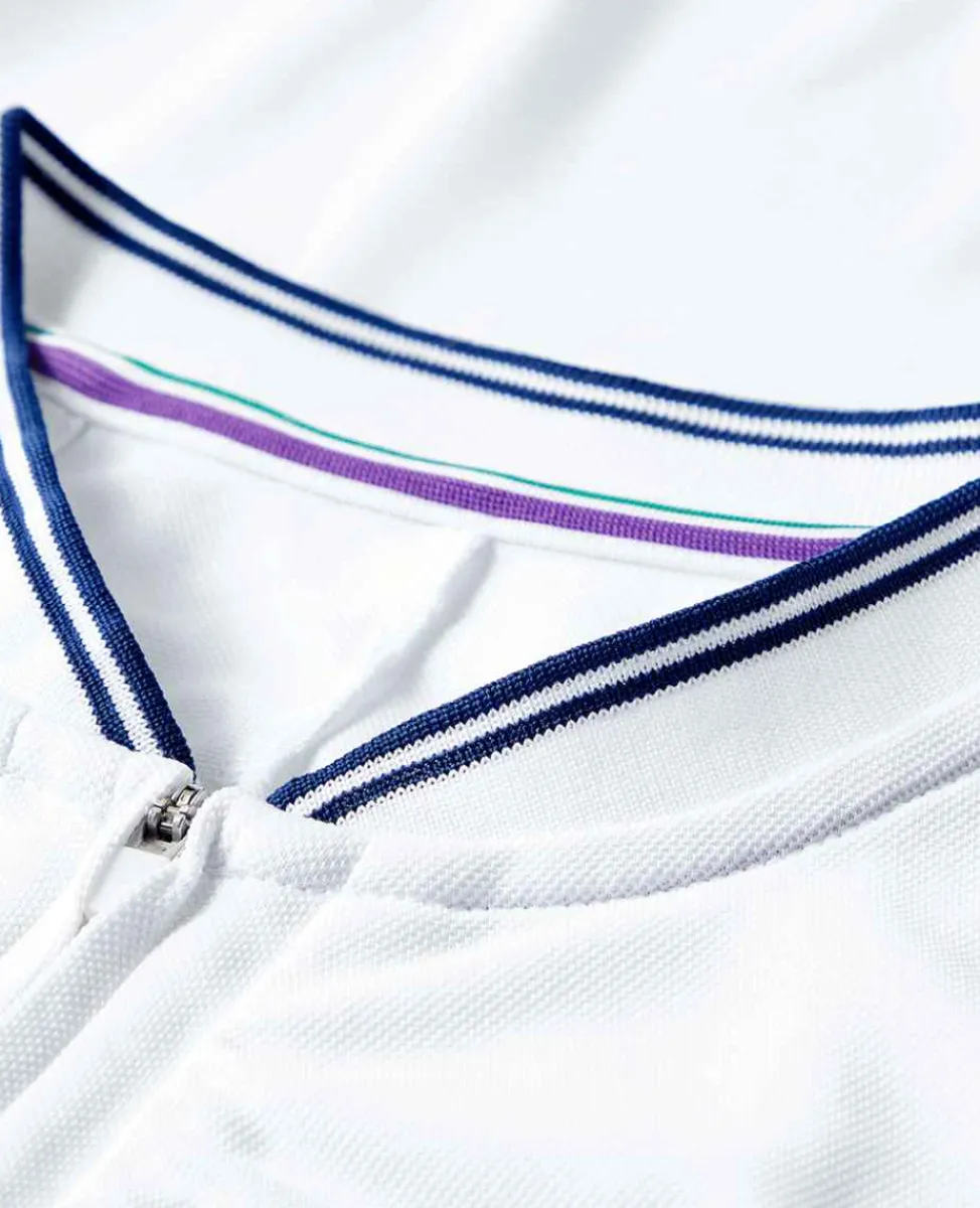 Wimbledon Sport*Womens Rouched Performance Dress - White
