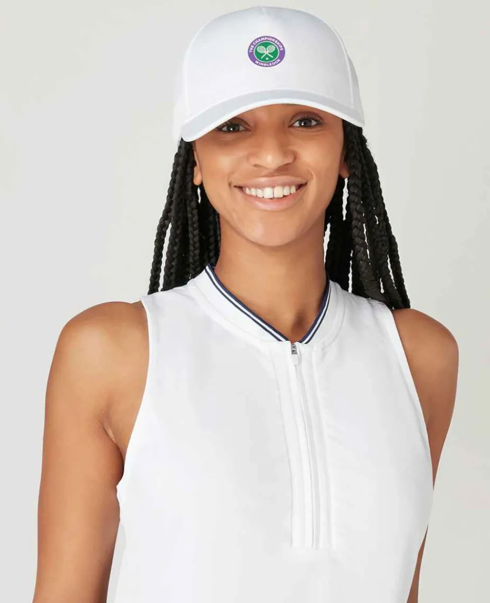 Wimbledon Sport*Womens Rouched Performance Dress - White