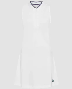 Wimbledon Sport*Womens Rouched Performance Dress - White