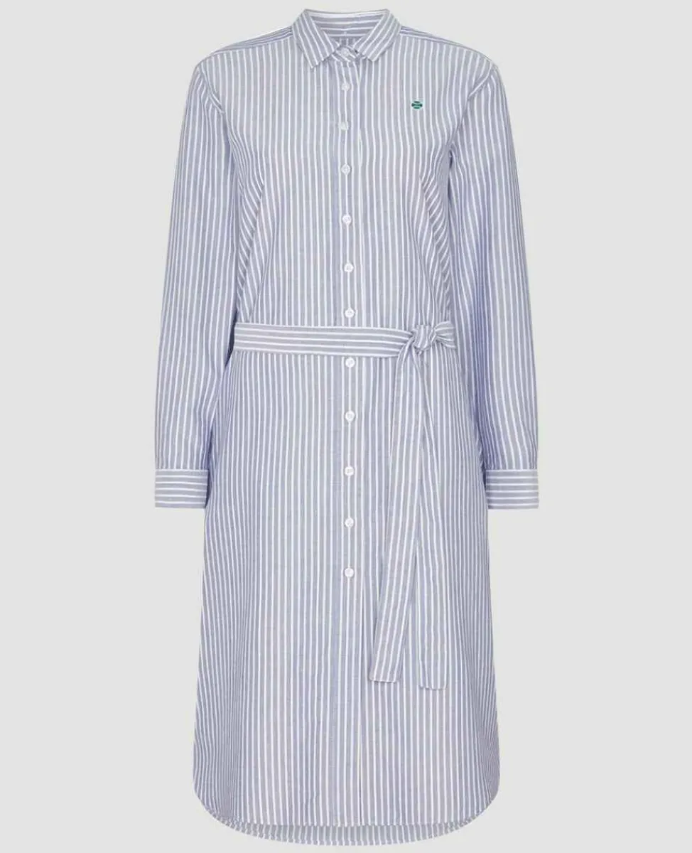 Wimbledon Dresses*Womens Shirt Dress - Blue
