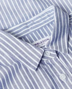 Wimbledon Dresses*Womens Shirt Dress - Blue