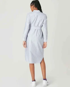 Wimbledon Dresses*Womens Shirt Dress - Blue
