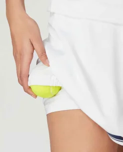 Wimbledon Sport*Womens Skort - White & Navy