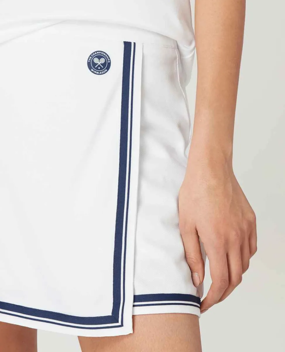 Wimbledon Sport*Womens Skort - White & Navy