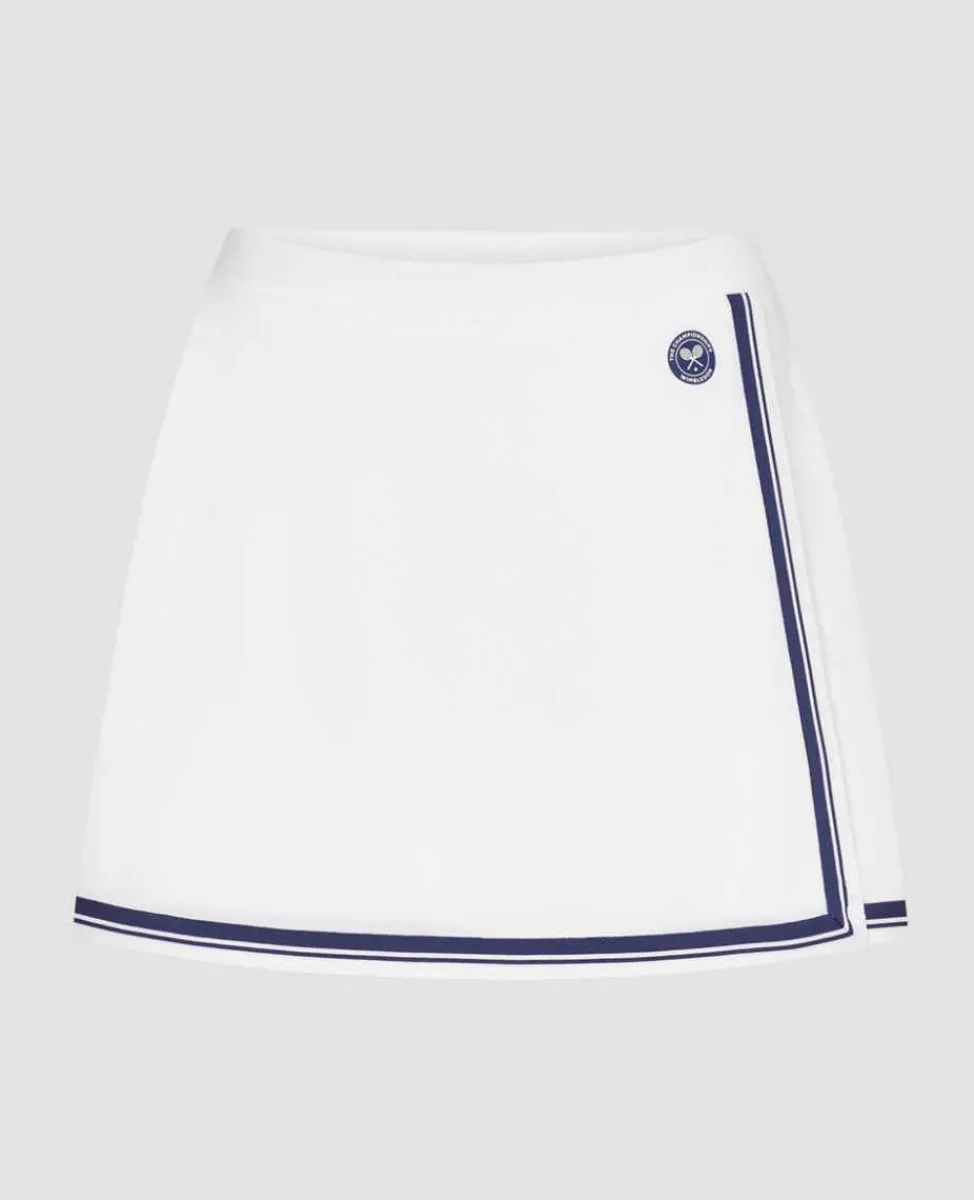 Wimbledon Sport*Womens Skort - White & Navy