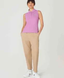 Wimbledon Sport*Womens Sleeveless Pique Polo - Purple