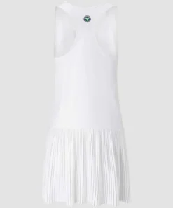 Wimbledon Dresses*Women's Sleeveless Pleated Tennis Dress - White