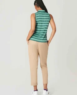 Wimbledon Sport*Womens Sleeveless Polo - Green