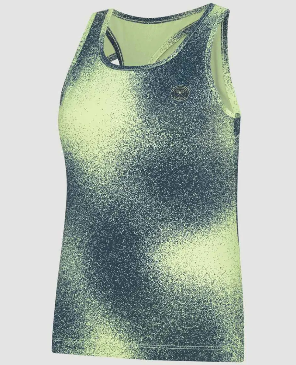 Wimbledon Sport*Womens Spray Performance Tank - Lime