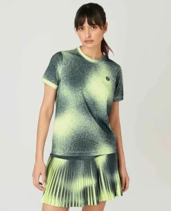 Wimbledon Sport*Womens Spray Performance T-Shirt - Lime