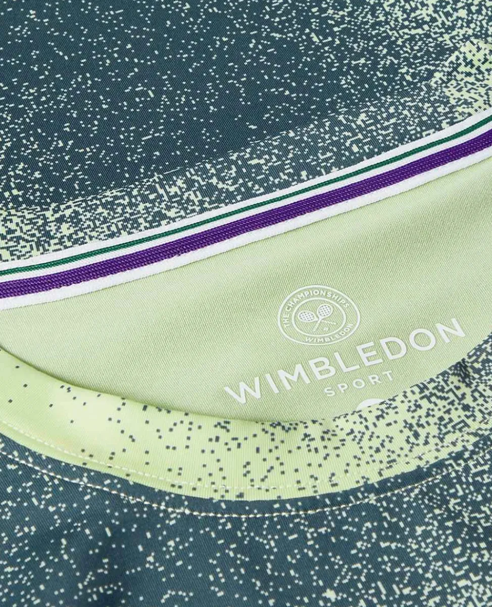 Wimbledon Sport*Womens Spray Performance T-Shirt - Lime