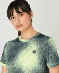 Wimbledon Sport*Womens Spray Performance T-Shirt - Lime