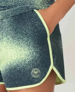 Wimbledon Sport*Womens Spray Shorts - Lime