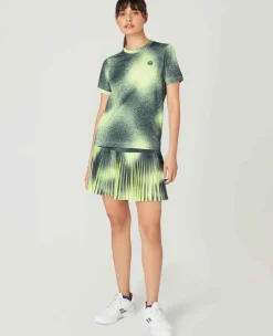 Wimbledon Sport*Womens Spray Skort - Lime