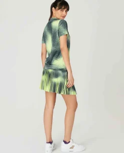 Wimbledon Sport*Womens Spray Skort - Lime