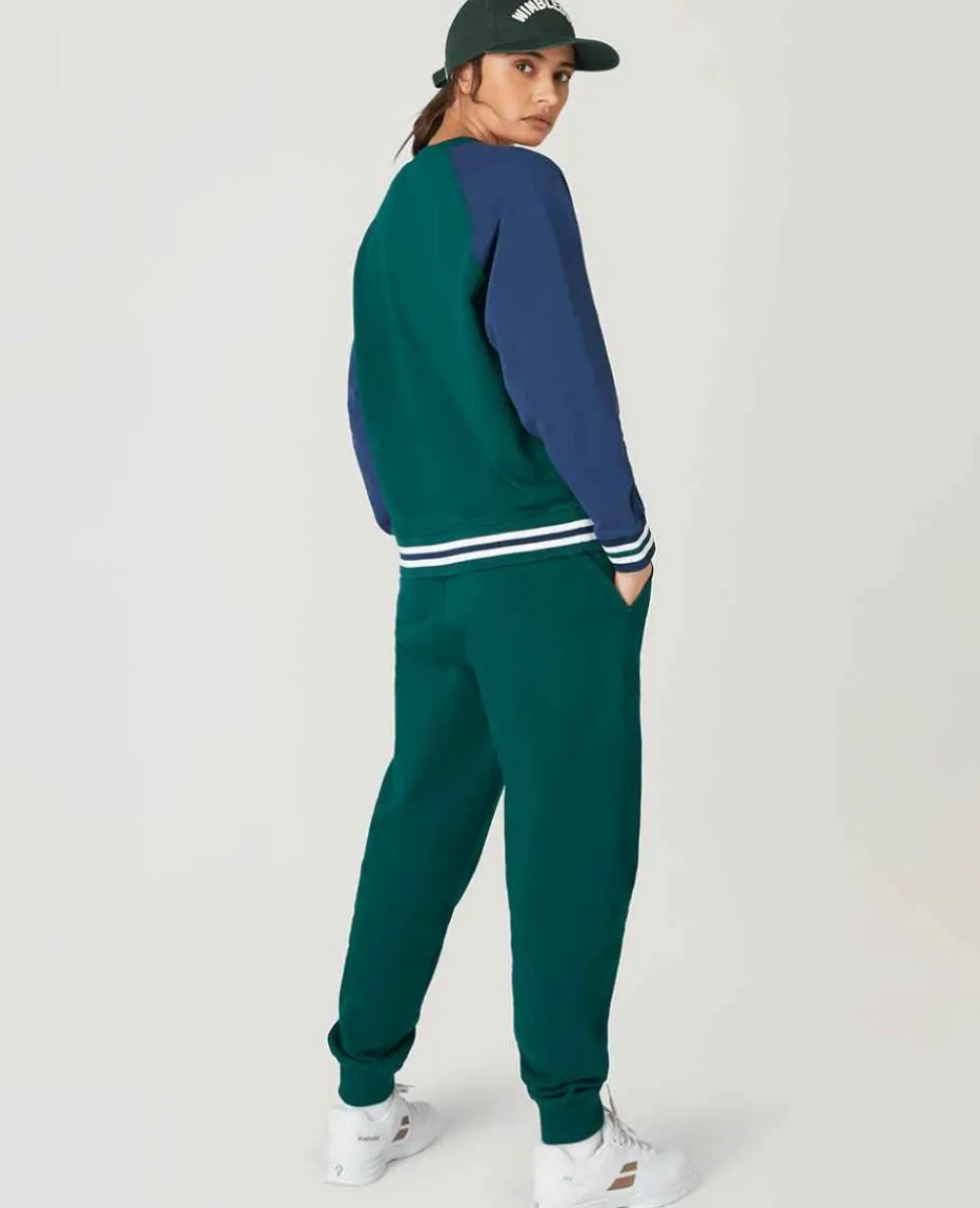 Wimbledon Sweatshirts*Womens Varsity Sweatshirt - Green