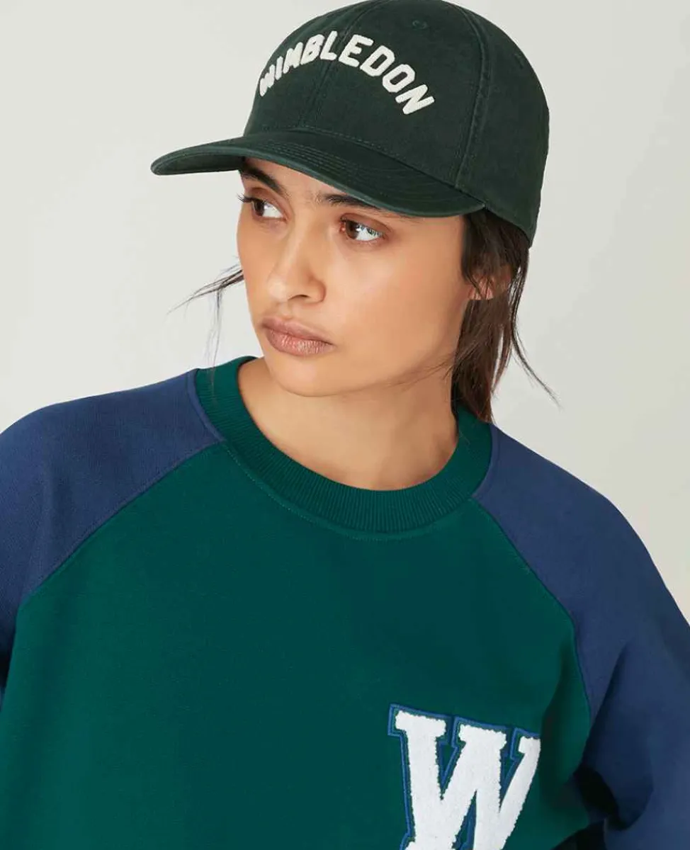 Wimbledon Sweatshirts*Womens Varsity Sweatshirt - Green
