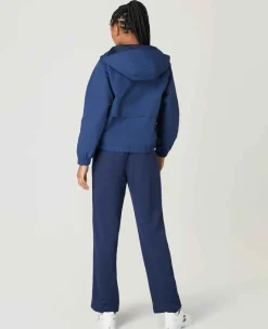 Wimbledon Sport*Womens Water Resistant Hooded Jacket - Navy