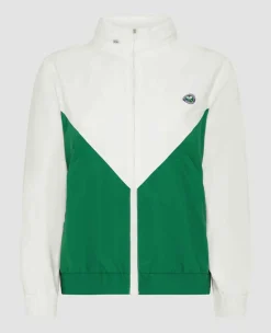 Wimbledon Sport*Womens Windbreaker Green & White